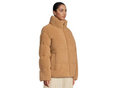 Ugg Emmalyn Fluff Puffer Jacket In Brown