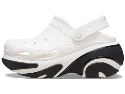 Crocs Bubble Crush Clogs Slippers White : In White