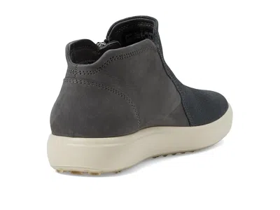 Ecco Soft 7 Low Cut Zip Bootie In Black