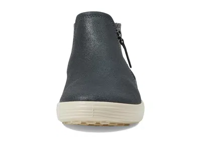 Ecco Soft 7 Low Cut Zip Bootie In Black