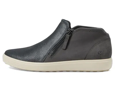 Ecco Soft 7 Low Cut Zip Bootie In Black