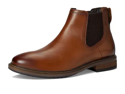 Florsheim Mens Forge Gore Flat Heel Chelsea Boots In Brown