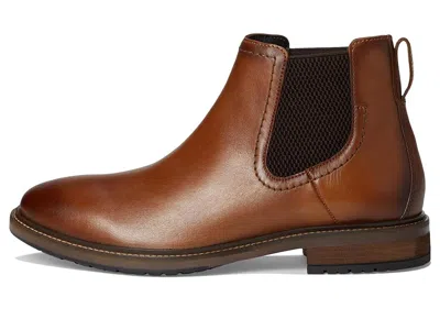 Florsheim Mens Forge Gore Flat Heel Chelsea Boots In Brown