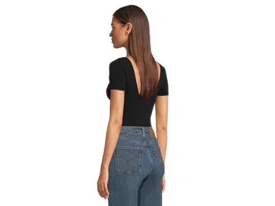 Commando Ballet Cap Sleeve Bodysuit In Black