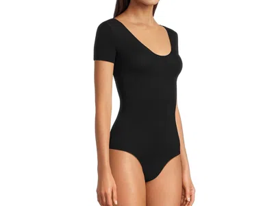Commando Ballet Cap Sleeve Bodysuit In Black
