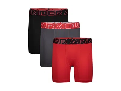 Under Armour Boys 7-20 Boxerjock Solid Boxer Briefs, 3-pack In Multi