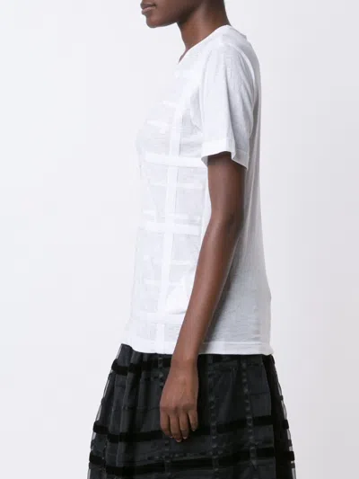 Comme Comme Top Light And Natural In White