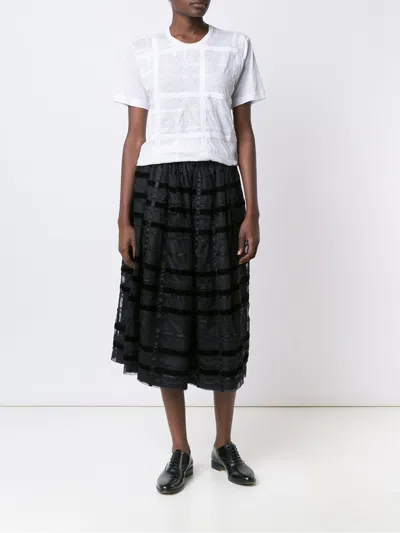 Comme Comme Top Light And Natural In White