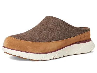 L.l.bean Downeast Clog Wool In Brown