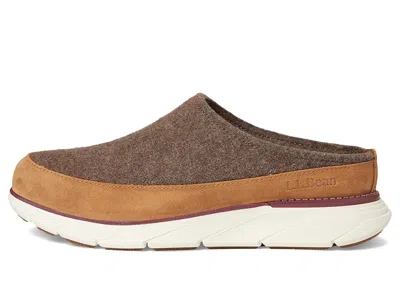 L.l.bean Downeast Clog Wool In Brown