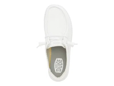 Hey Dude Wendy Stretch Canvas Slipon In White