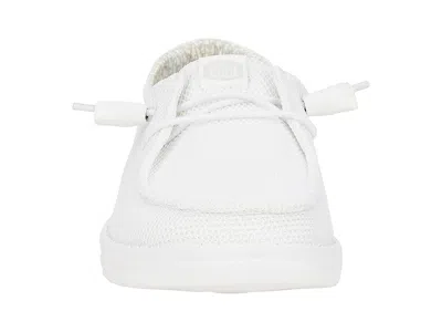 Hey Dude Wendy Stretch Canvas Slipon In White