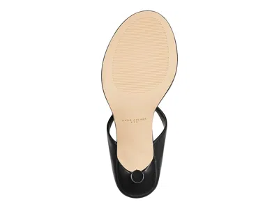 Marc Fisher Ltd Alonde Snake-embossed Leather Slide Sandals In Black
