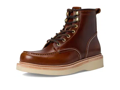 Frye Hudson Workboot Wedge In Brown