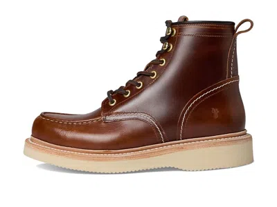 Frye Hudson Workboot Wedge In Brown