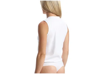 Commando Essential Cotton Muscle Bodysuit In White
