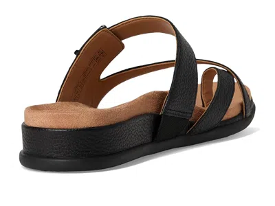 Vionic Wide Width Carmela Toe Loop Sandal In Black