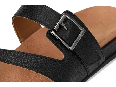 Vionic Wide Width Carmela Toe Loop Sandal In Black