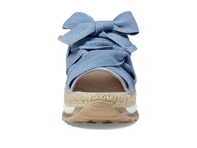 Free People Chapmin Sport Platform Sandal In Blue