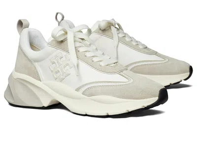 Tory Burch Multicolor Fabric And Suede Good Luck Sneakers In White