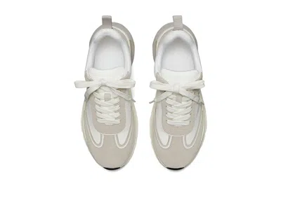 Tory Burch Multicolor Fabric And Suede Good Luck Sneakers In White