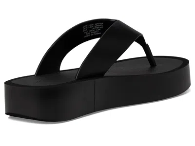 Tory Burch Leather Platform Flip Flop In Black