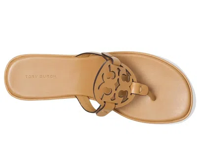 Tory Burch Miller Platform Wedge Thong Sandal In Brown