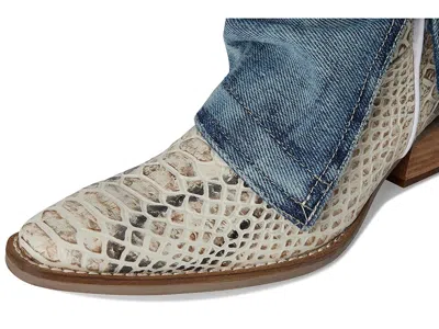 Dingo Shabby Leather Boot In Blue