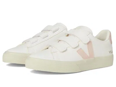 Veja Recife Chromefree Leather Sneaker In White Petale