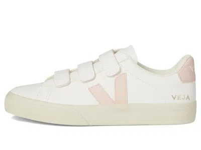 Veja Recife Chromefree Leather Sneaker In White Petale