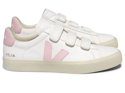 Veja Recife Chromefree Leather Sneaker In White Petale