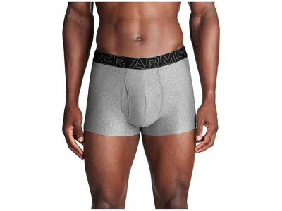Under Armour 3-pack Performance Tech Solid 3 Boxer Briefs In Gray