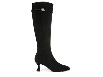 Sam Edelman Lyla Womens Suede Solid Knee-high Boots In Black