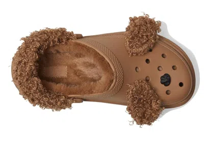 Crocs Stomp Lined Clogs Slippers Sepia Bear : In Multi