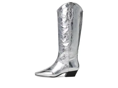 Steve Madden Dollie Western Boot In Metallic
