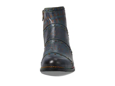 L'artiste By Spring Step Niobe Cap Toe Bootie In Blue