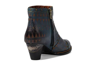 L'artiste By Spring Step Niobe Cap Toe Bootie In Blue
