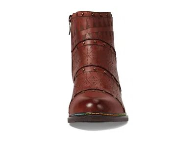 L'artiste By Spring Step Niobe Cap Toe Bootie In Brown