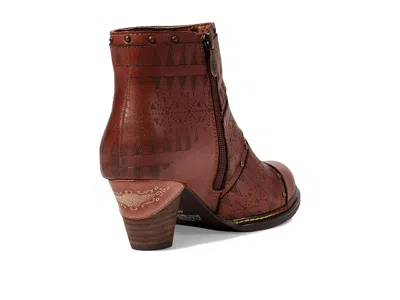 L'artiste By Spring Step Niobe Cap Toe Bootie In Brown