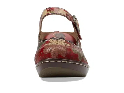 L'artiste By Spring Step Flochino Platform Mule In Red