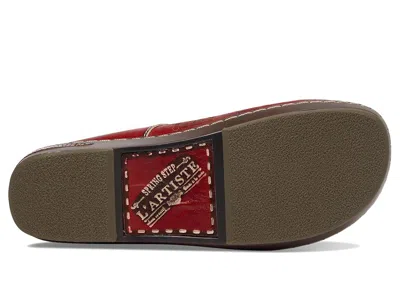 L'artiste By Spring Step Flochino Platform Mule In Red