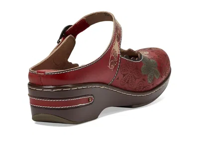 L'artiste By Spring Step Flochino Platform Mule In Red