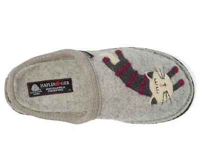 Haflinger Katze Slippers Grey : Eu 40 (us In Multi