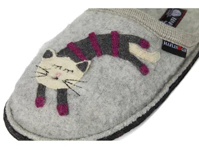 Haflinger Katze Slippers Grey : Eu 40 (us In Multi