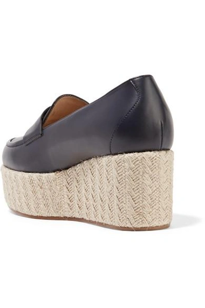 Shop Gabriela Hearst Brucco Leather Platform Loafers