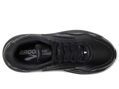 Brooks Ghost Max Leather In Black