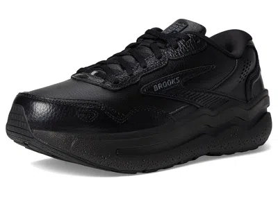 Brooks Ghost Max Leather In Black