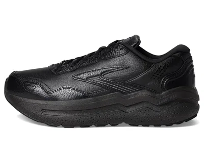 Brooks Ghost Max Leather In Black