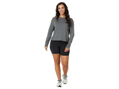 Free Fly Elevate Long Sleeve Performance T-shirt In Gray