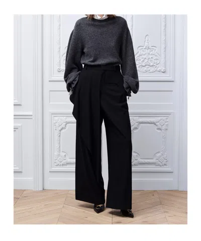Dior Draped Regular-fit Pants In Black